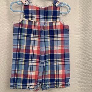 Plaid Boys Romper